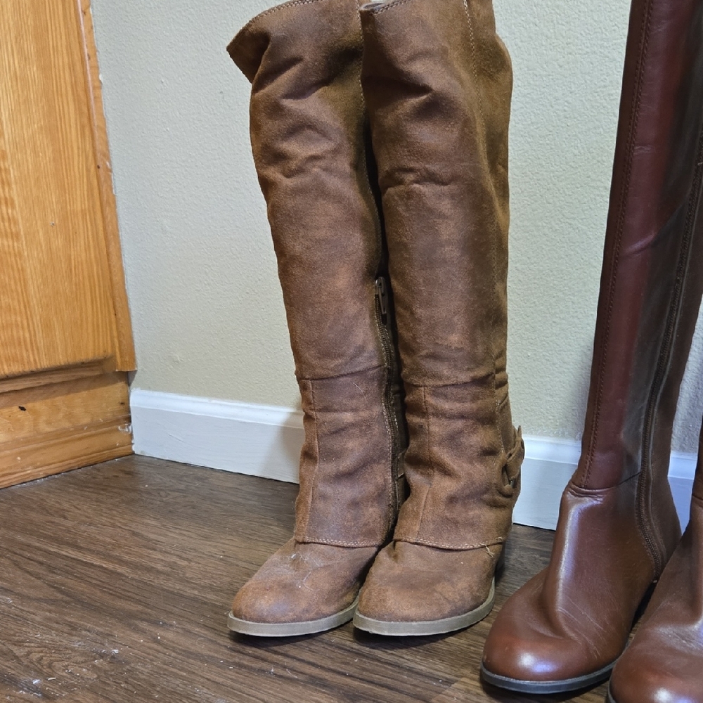 Brown Knee-High Women's Boots